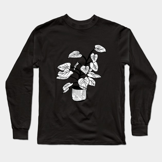 Grandma's house flowers 2 Long Sleeve T-Shirt by Diyutaka